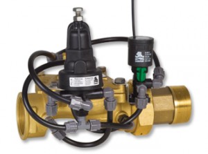 Pressure Reducing Landscape Valve with 3-Way Latching Solenoid Control & inlet Record | GR-42R-55-LS-3W-K
